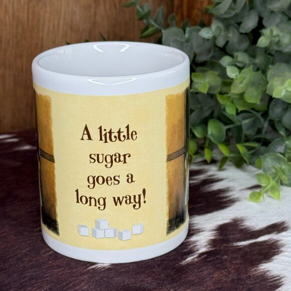 Leanin’ Tree “A Little Sugar Goes a Long Way!” Ceramic Mug - Lesley Harrison - Picture 5 of 12